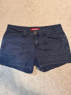 UNIONBAY Navy Cotton-Blend Utility Shorts